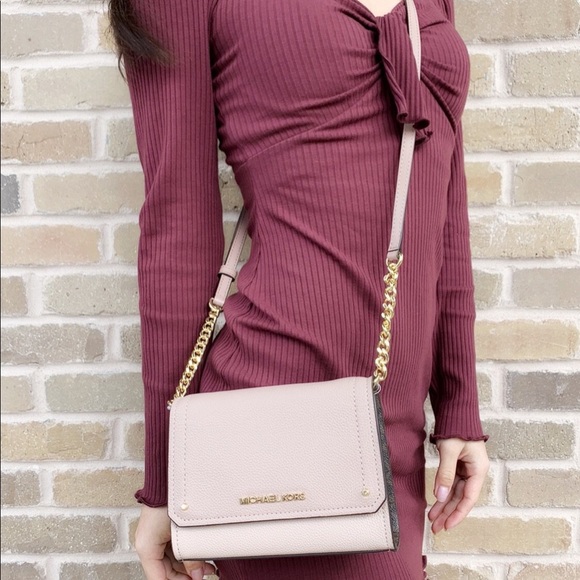 ‼️SALE‼️ 👜💕-Michael Kors Crossbody Pink Brown - Picture 2 of 7